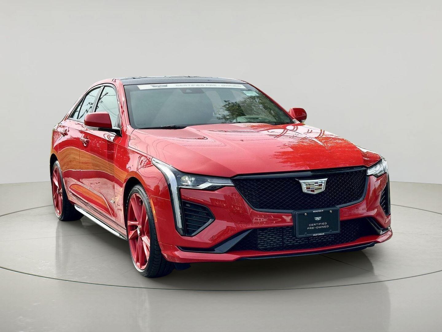 Velocity Red 2024 Cadillac CT4 V-Series AWD Sedan All-Wheel Drive Automatic