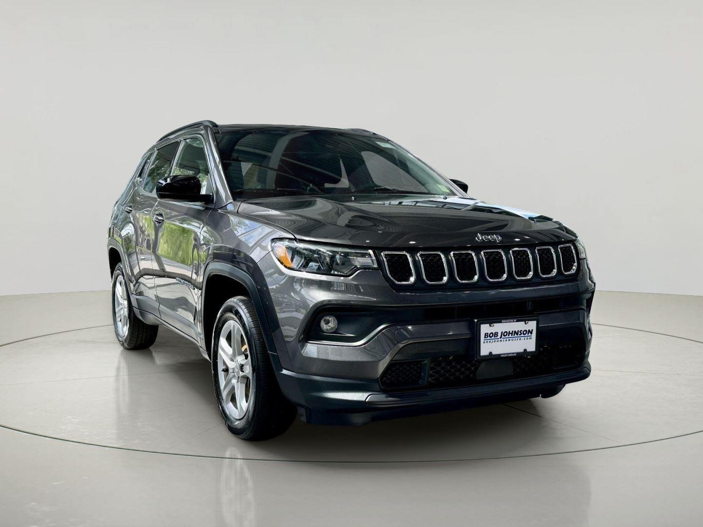 Gray (Granite Crystal Metallic Clearcoat) 2023 Jeep Compass SUV / Crossover Four-Wheel Drive 8-Speed Automatic
