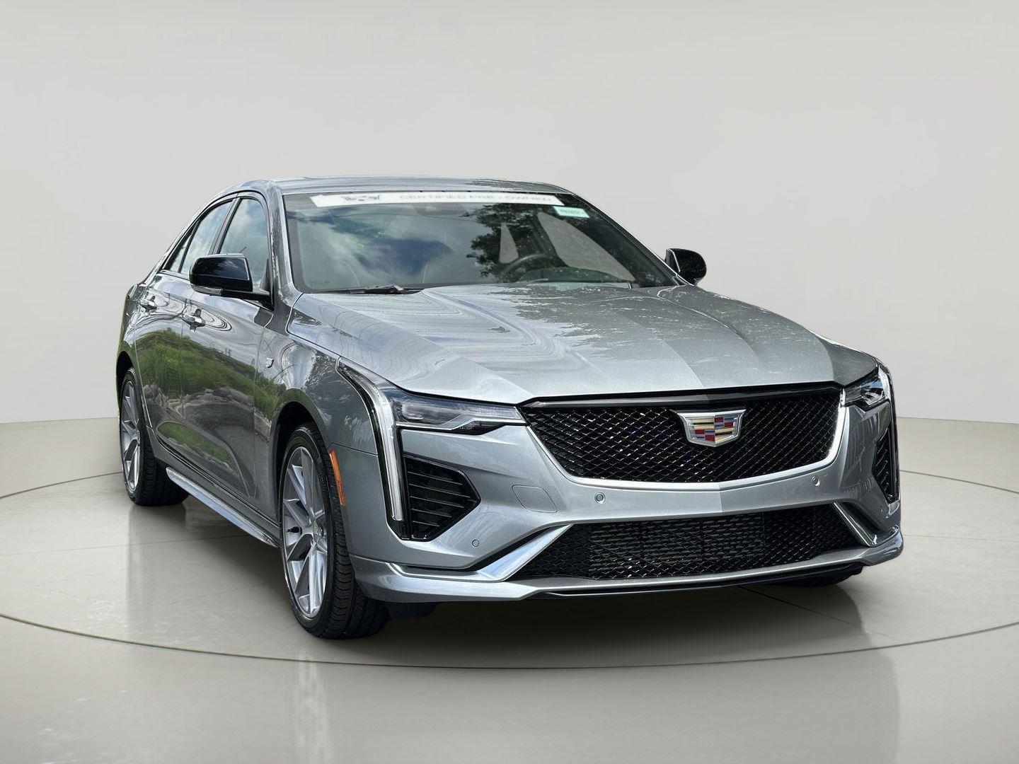 Argent Silver Metallic 2024 Cadillac CT4 Sedan All-Wheel Drive 8-Speed Automatic