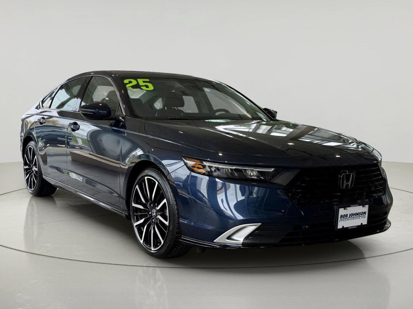 Canyon River Blue Metallic 2025 Honda Accord Hybrid Sedan Front-Wheel Drive Continuously Variable Transmission