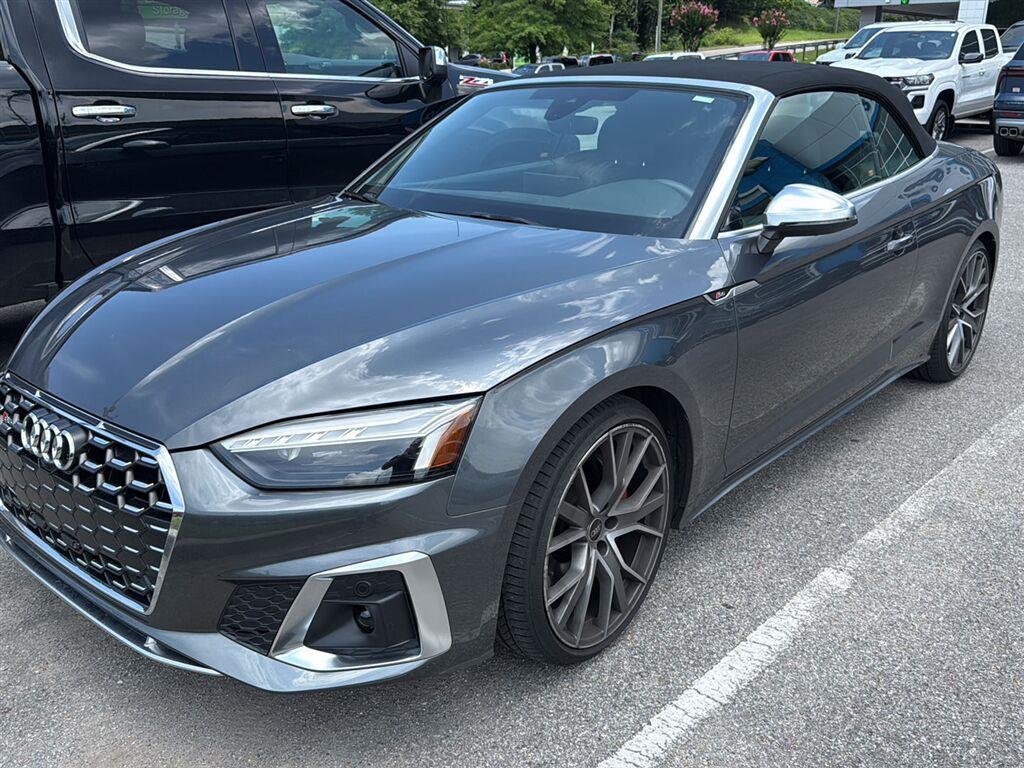 Daytona Gray Pearl Effect/Black Roof 2024 Audi S5 Convertible All-Wheel Drive Automatic