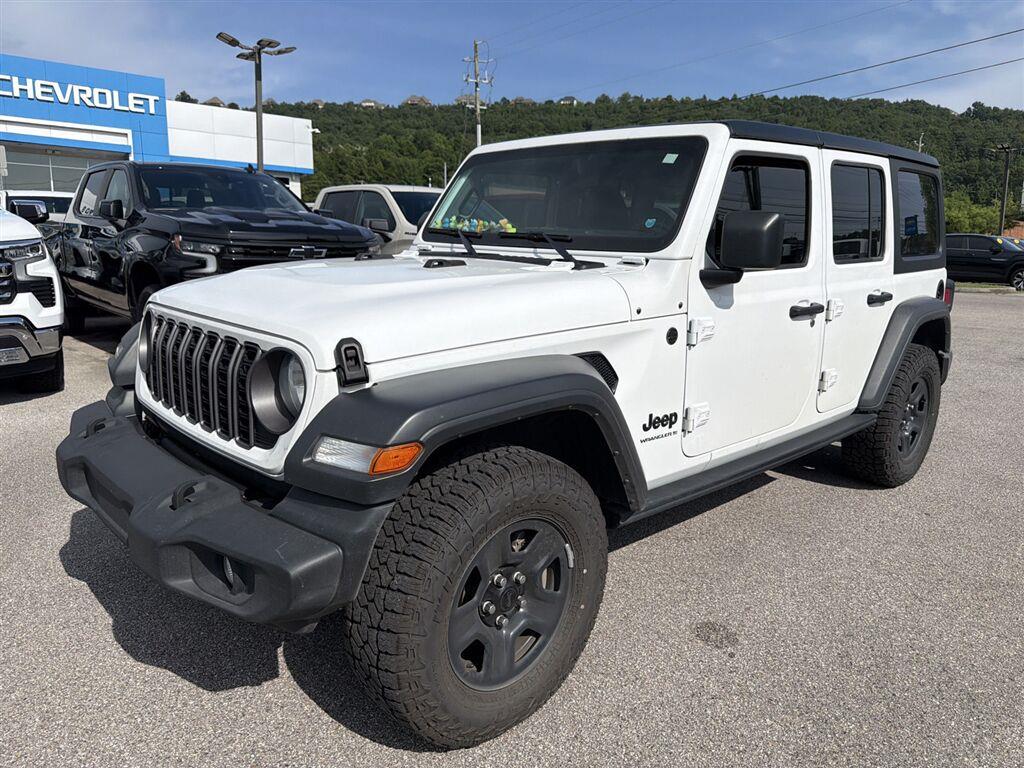 Bright White Clearcoat 2024 Jeep Wrangler SUV / Crossover Four-Wheel Drive 8-Speed Automatic