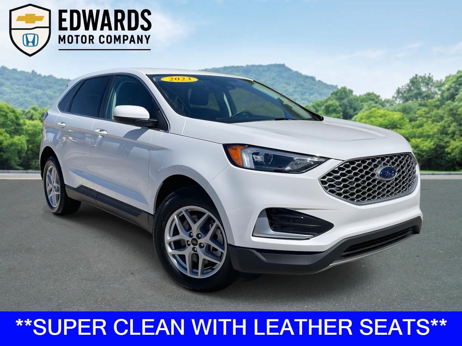 Oxford White 2023 Ford Edge SEL AWD SUV / Crossover All-Wheel Drive 8-Speed Automatic