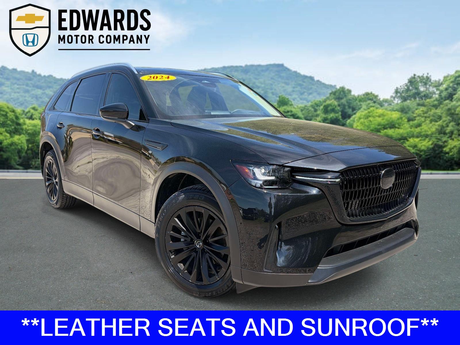 Jet Black Mica 2024 Mazda CX-90 3.3 Turbo Preferred Plus AWD SUV / Crossover All-Wheel Drive Automatic