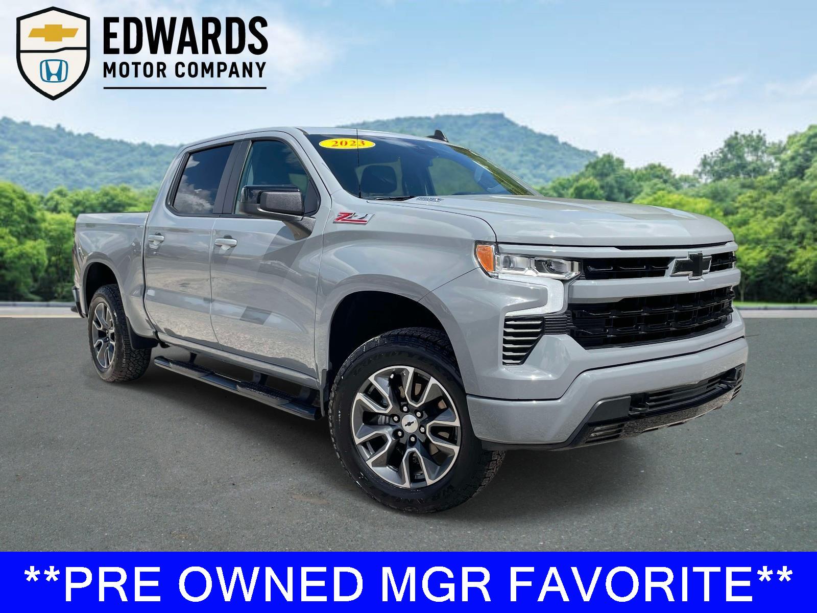 Slate Gray Metallic 2024 Chevrolet Silverado 1500 RST Crew Cab 4WD Pickup Truck Four-Wheel Drive Automatic