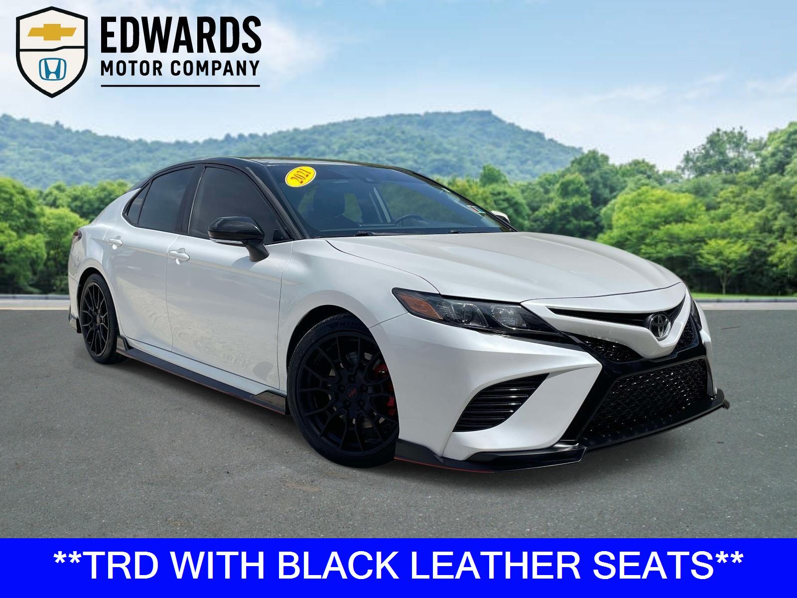 Midnight Black Metallic 2021 Toyota Camry TRD FWD Sedan Front-Wheel Drive Automatic