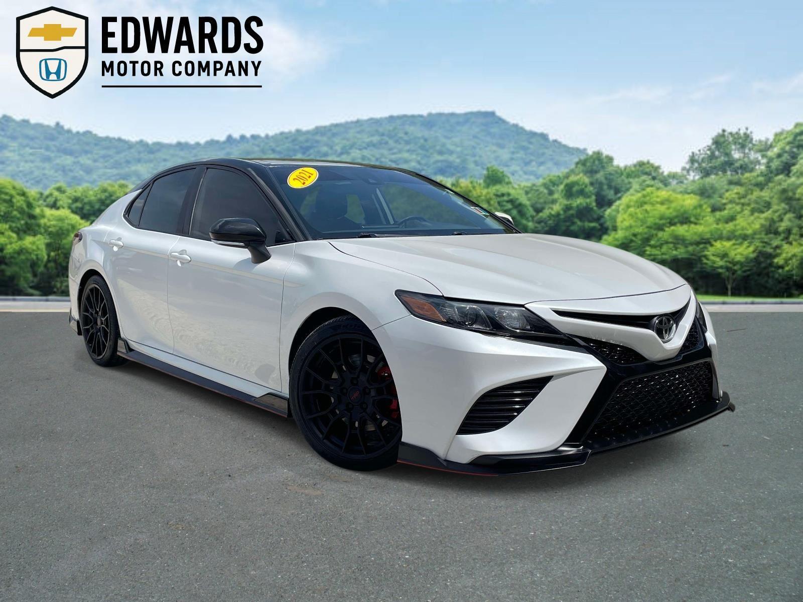 Midnight Black Metallic 2021 Toyota Camry TRD FWD Sedan Front-Wheel Drive Automatic