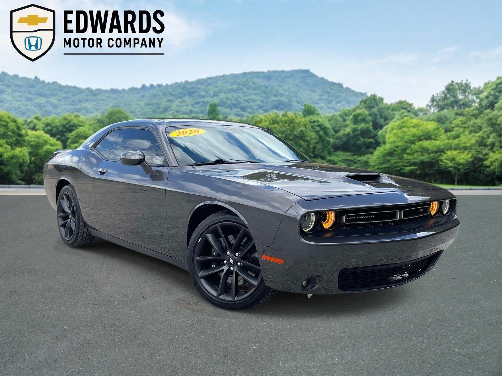 Gray (Granite Pearlcoat) 2020 Dodge Challenger GT RWD Coupe Rear-Wheel Drive 8-Speed Automatic