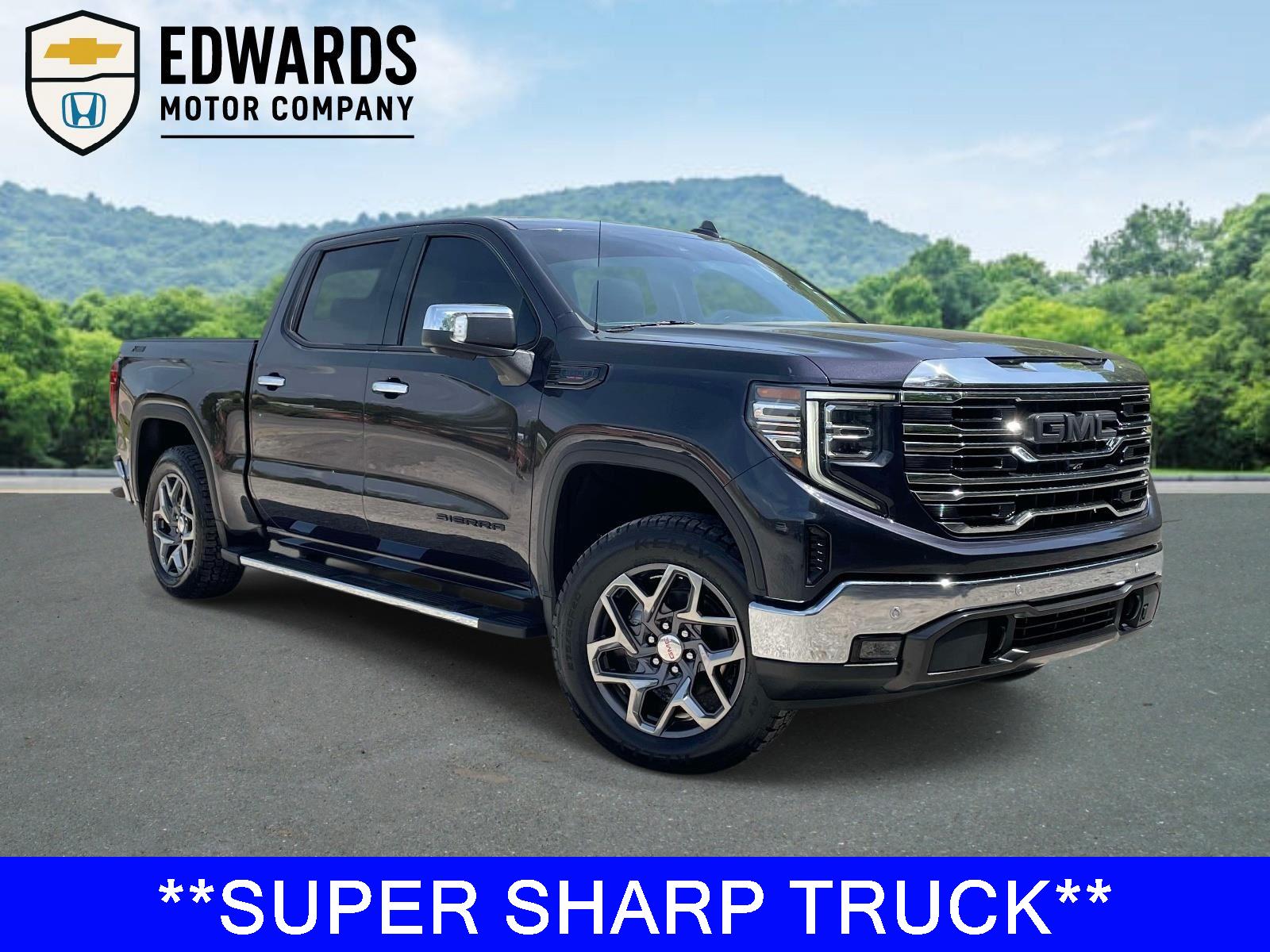 Titanium Rush Metallic 2022 GMC Sierra 1500 SLT Crew Cab 4WD Pickup Truck Four-Wheel Drive Automatic