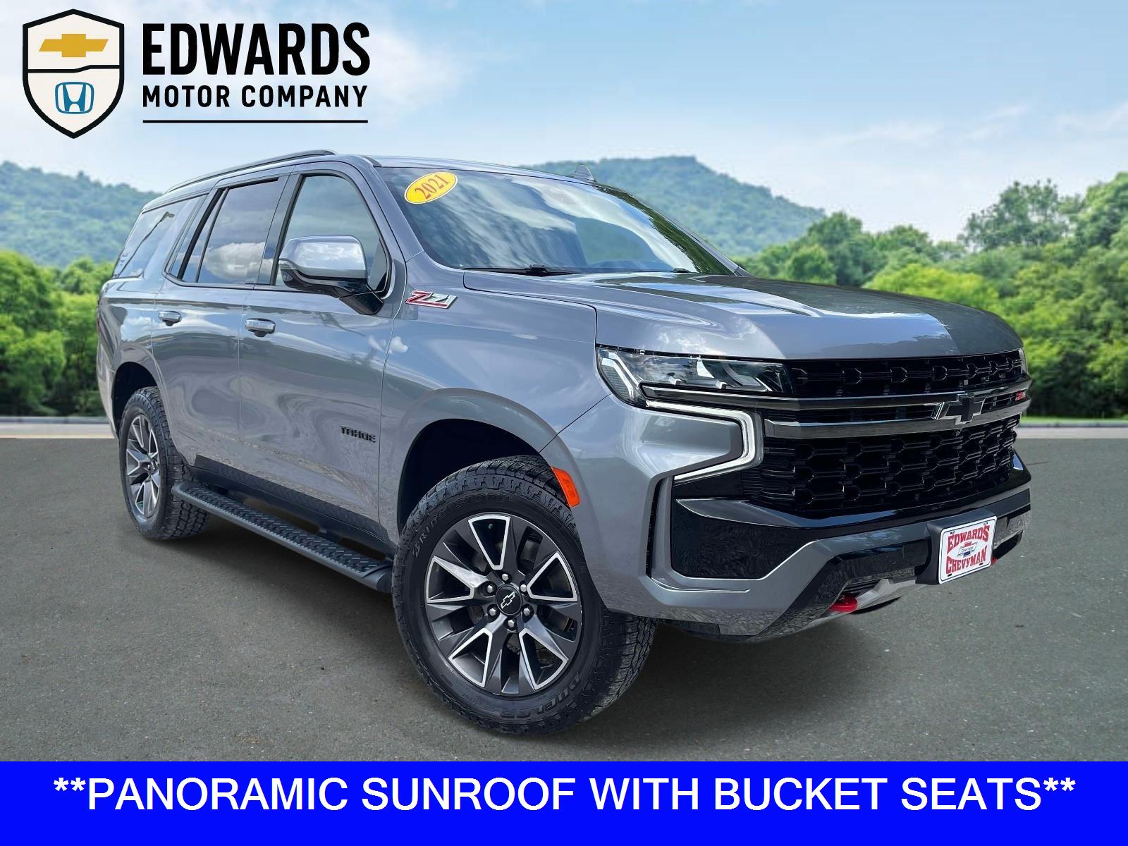 Gray (Satin Steel Metallic) 2021 Chevrolet Tahoe Z71 4WD SUV / Crossover Four-Wheel Drive Automatic