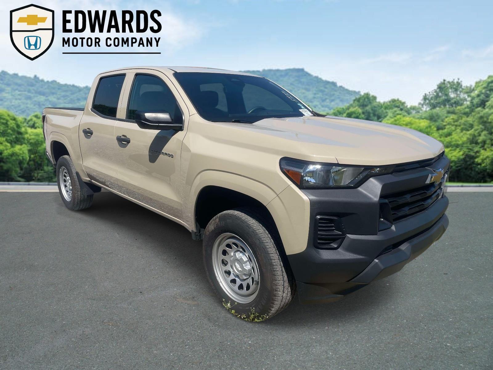 Sand Dune Metallic 2024 Chevrolet Colorado Work Truck Crew Cab RWD Pickup Truck 4X2 8-Speed Automatic
