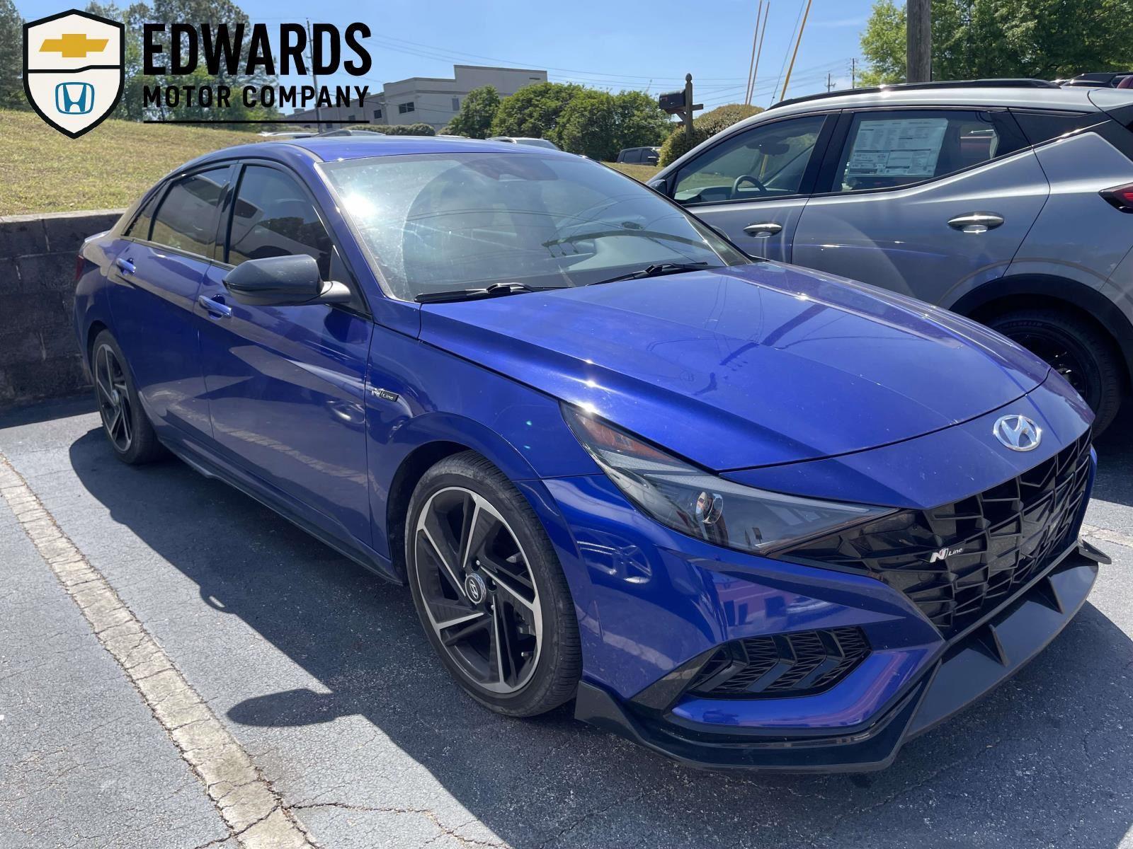 Intense Blue 2023 Hyundai Elantra N Line FWD Sedan Front-Wheel Drive Automatic