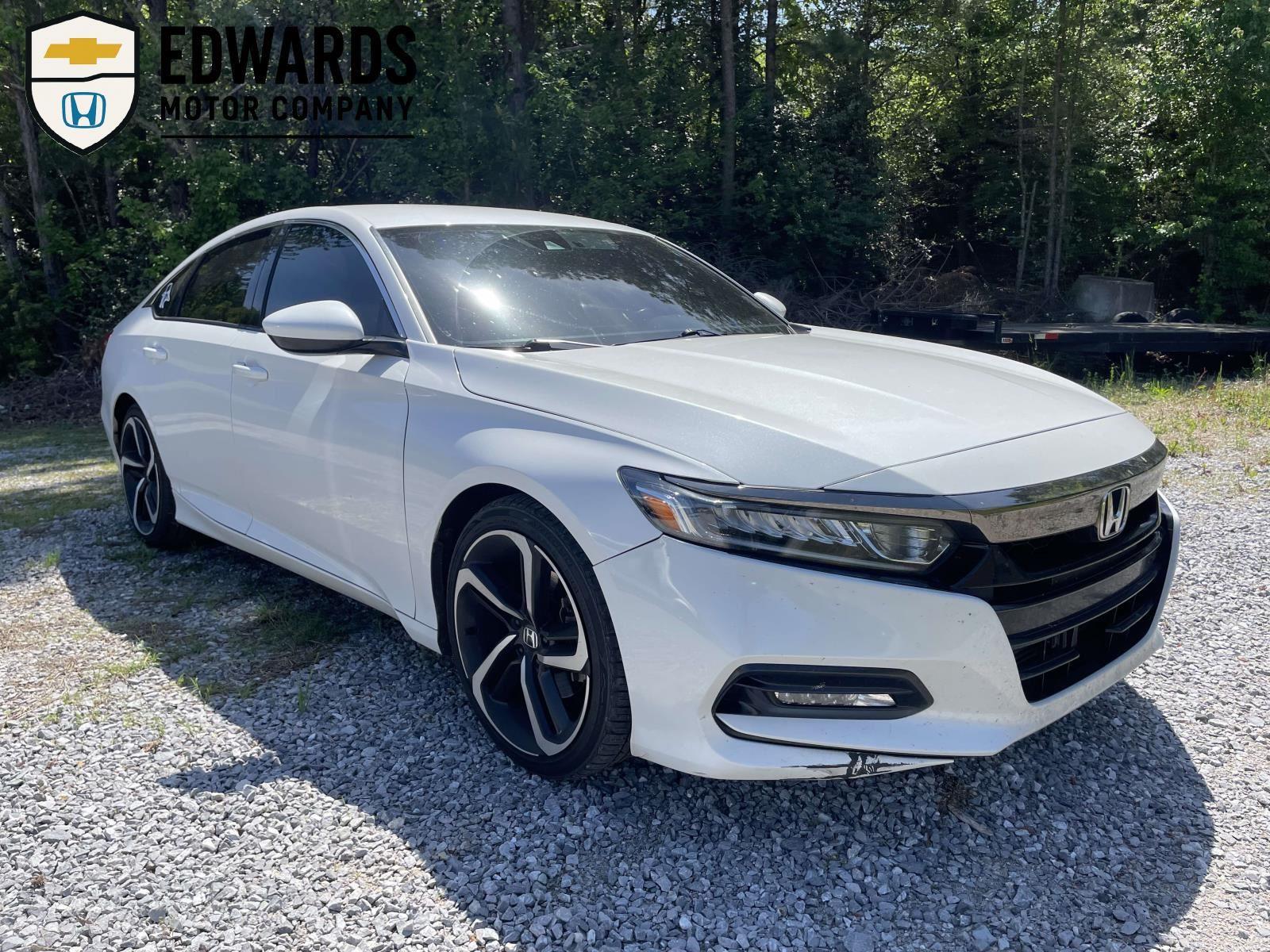 Platinum White Pearl 2020 Honda Accord 1.5T Sport FWD Sedan Front-Wheel Drive Continuously Variable Transmission