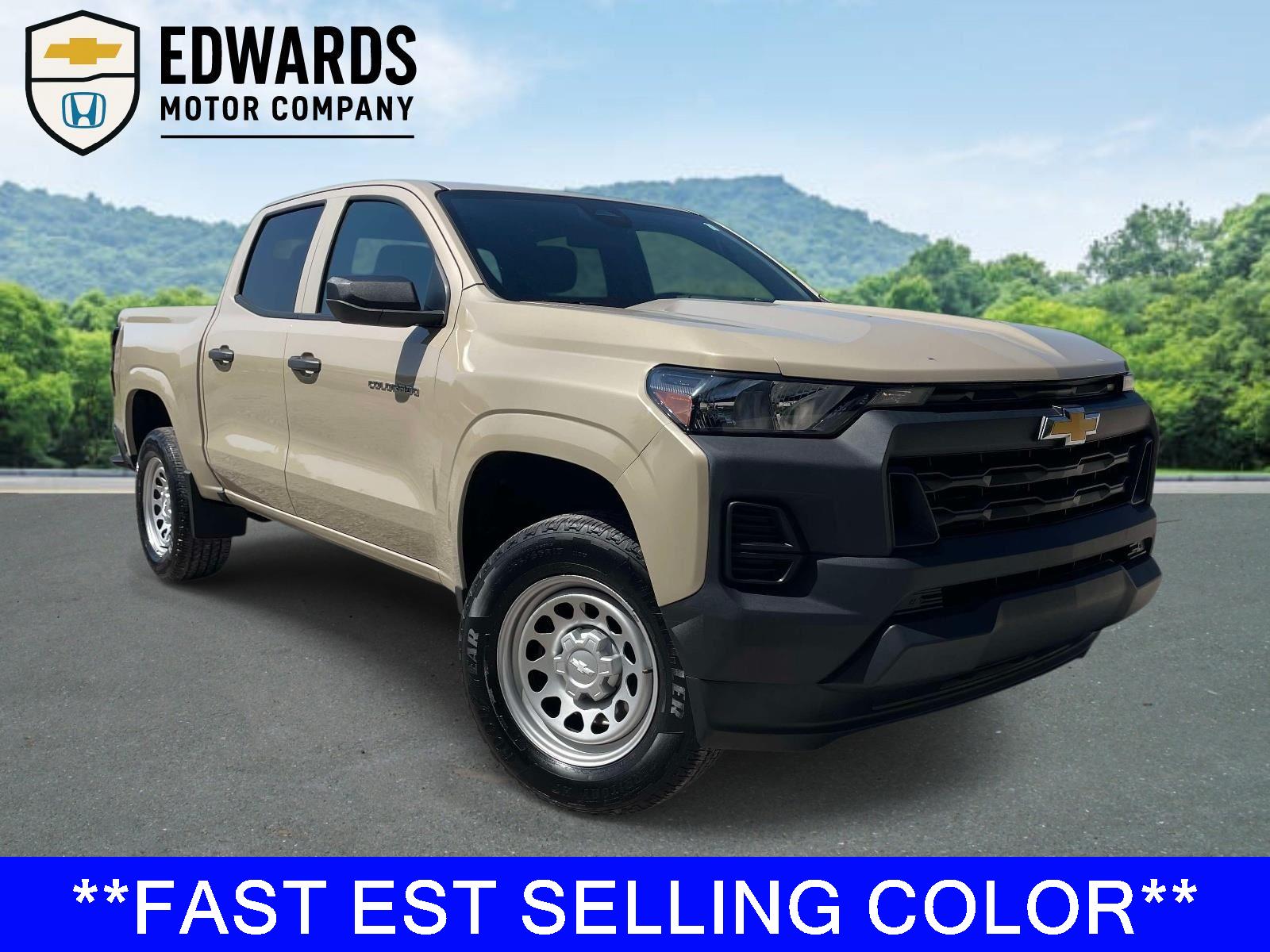 Sand Dune Metallic 2024 Chevrolet Colorado Work Truck Crew Cab RWD Pickup Truck 4X2 8-Speed Automatic