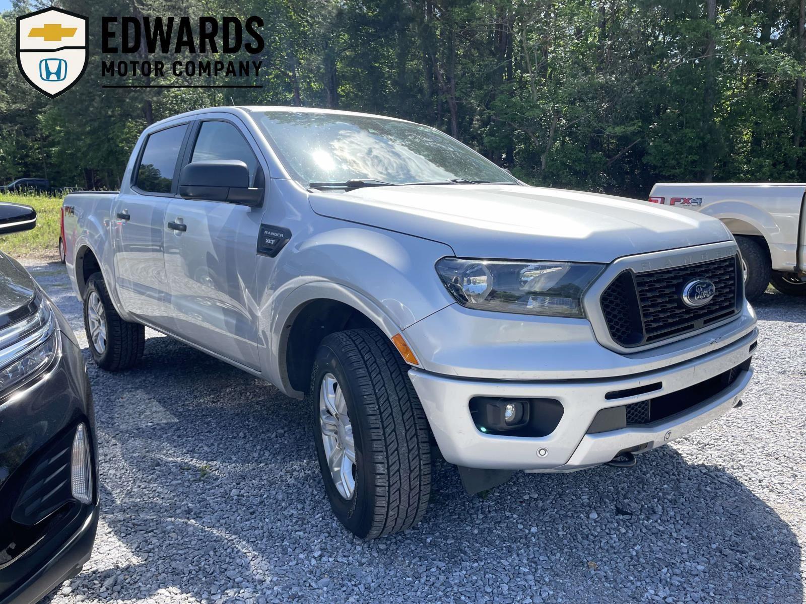 Ingot Silver Metallic 2019 Ford Ranger XLT SuperCrew 4WD Pickup Truck Four-Wheel Drive Automatic