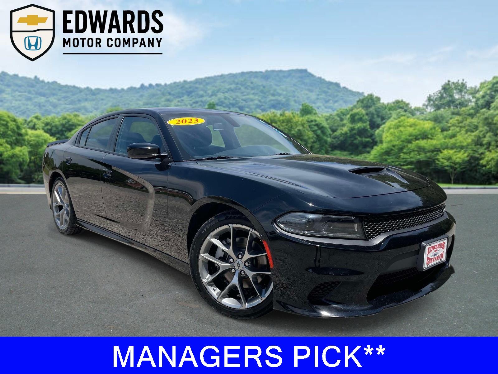 Pitch Black Clearcoat 2023 Dodge Charger GT RWD Sedan Rear-Wheel Drive 8-Speed Automatic