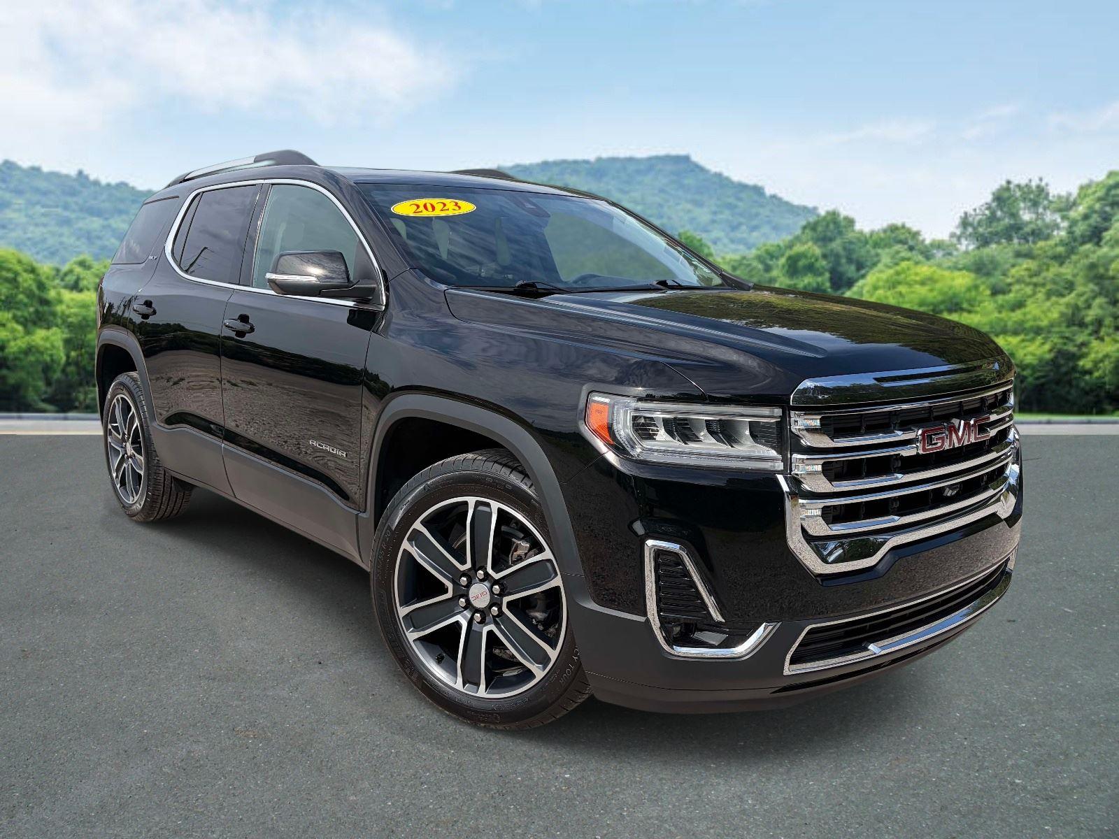 Black (Ebony Twilight Metallic) 2023 GMC Acadia SLT FWD SUV / Crossover Front-Wheel Drive 9-Speed Automatic