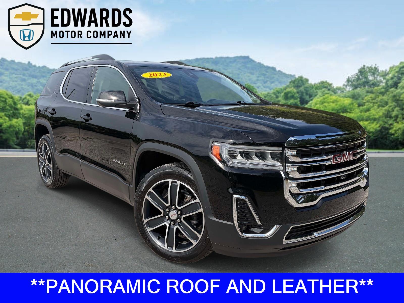 Black (Ebony Twilight Metallic) 2023 GMC Acadia SLT FWD SUV / Crossover Front-Wheel Drive 9-Speed Automatic