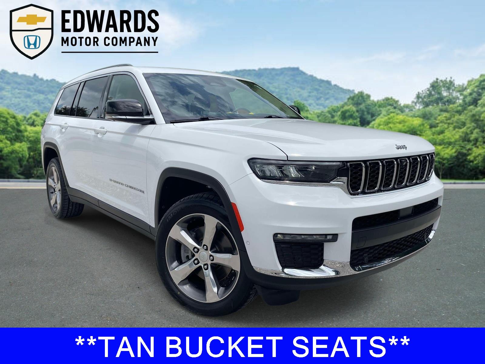 Bright White Clearcoat 2022 Jeep Grand Cherokee L Limited 4WD SUV / Crossover Four-Wheel Drive 8-Speed Automatic