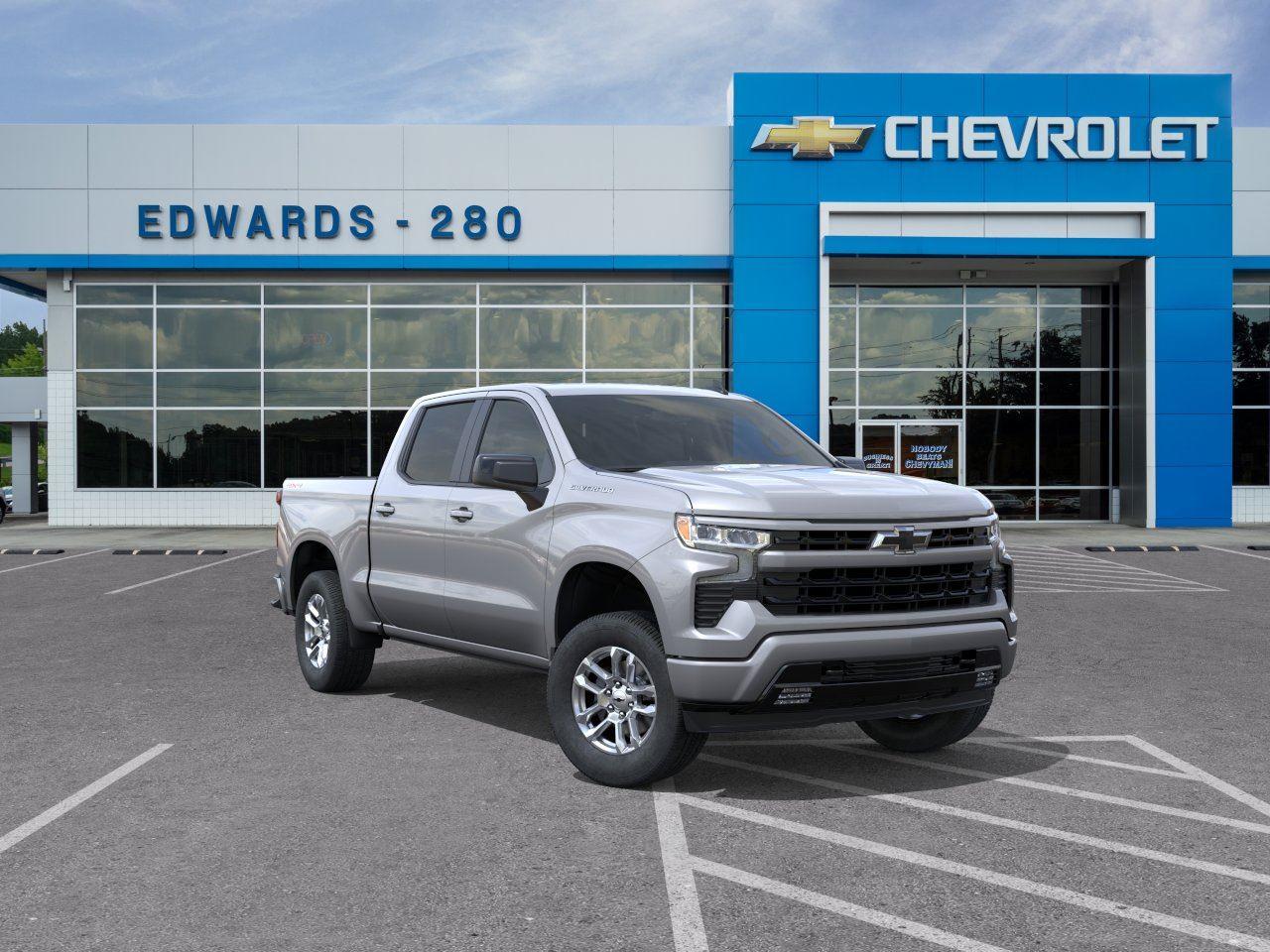 Sterling Gray Metallic 2026 Chevrolet Silverado 1500 RST Crew Cab 4WD Pickup Truck Four-Wheel Drive Automatic