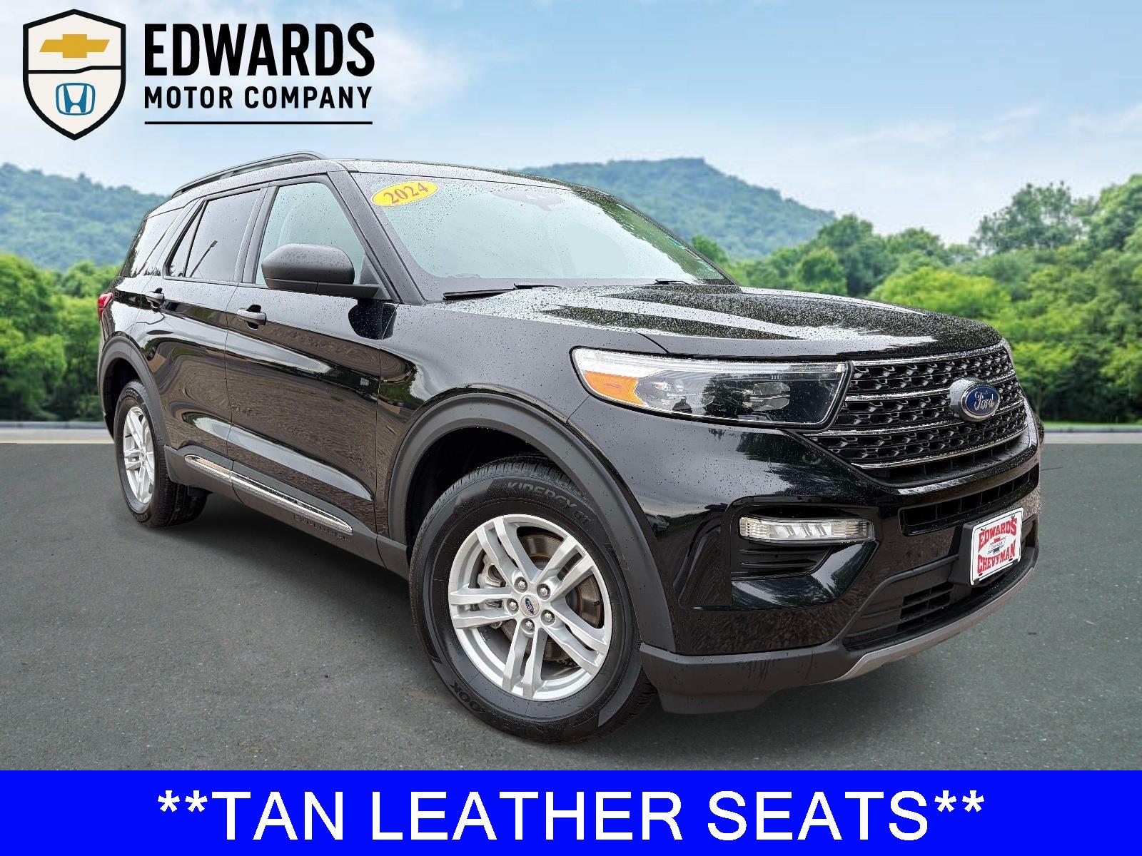 Agate Black Metallic 2024 Ford Explorer XLT AWD SUV / Crossover All-Wheel Drive Automatic
