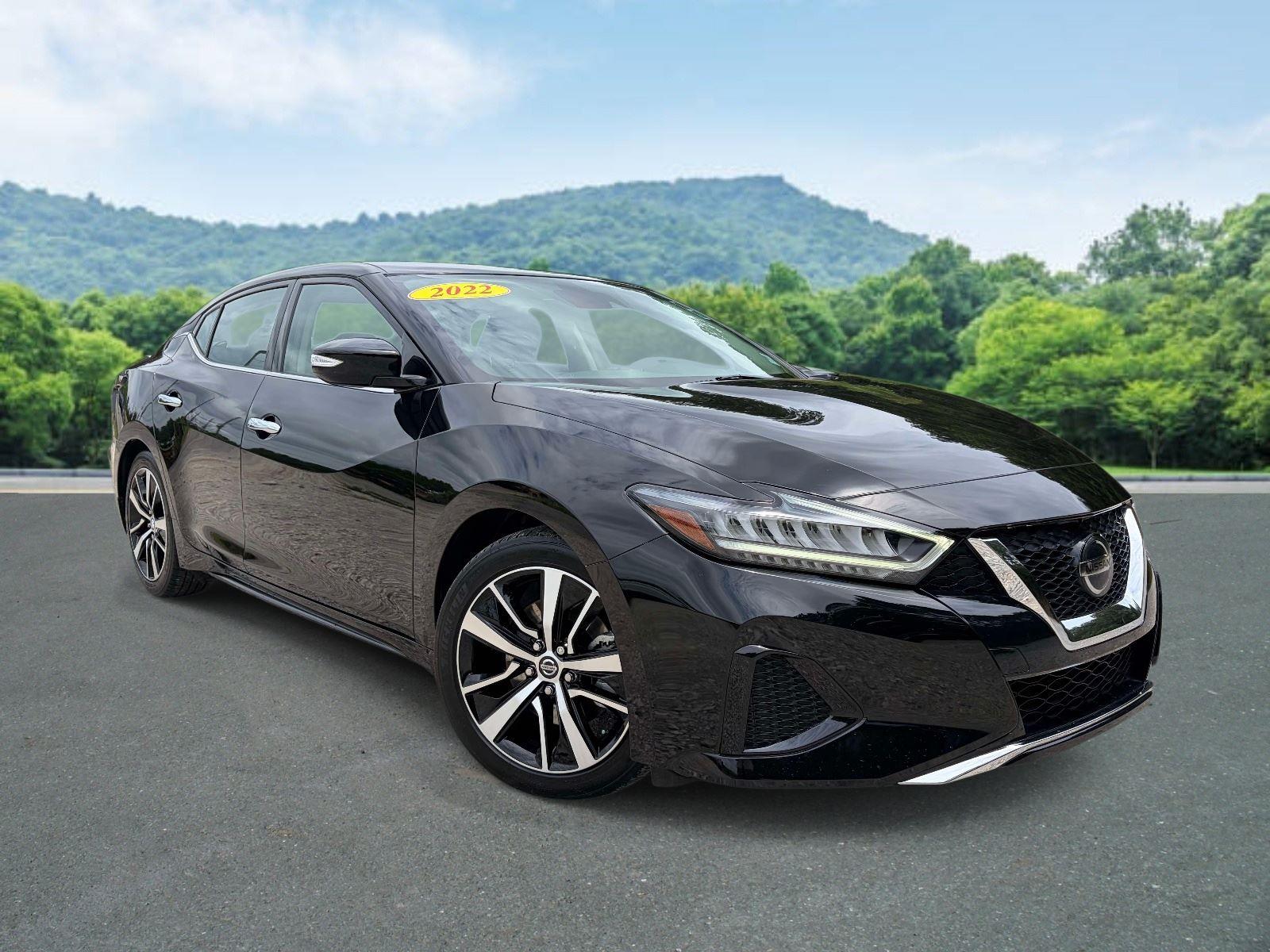 Super Black 2022 Nissan Maxima SV FWD Sedan Front-Wheel Drive Continuously Variable Transmission