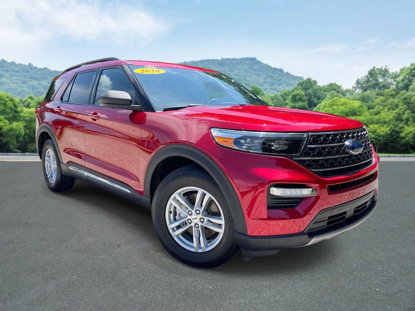 Rapid Red Metallic Tinted Clearcoat 2020 Ford Explorer XLT AWD SUV / Crossover All-Wheel Drive Automatic