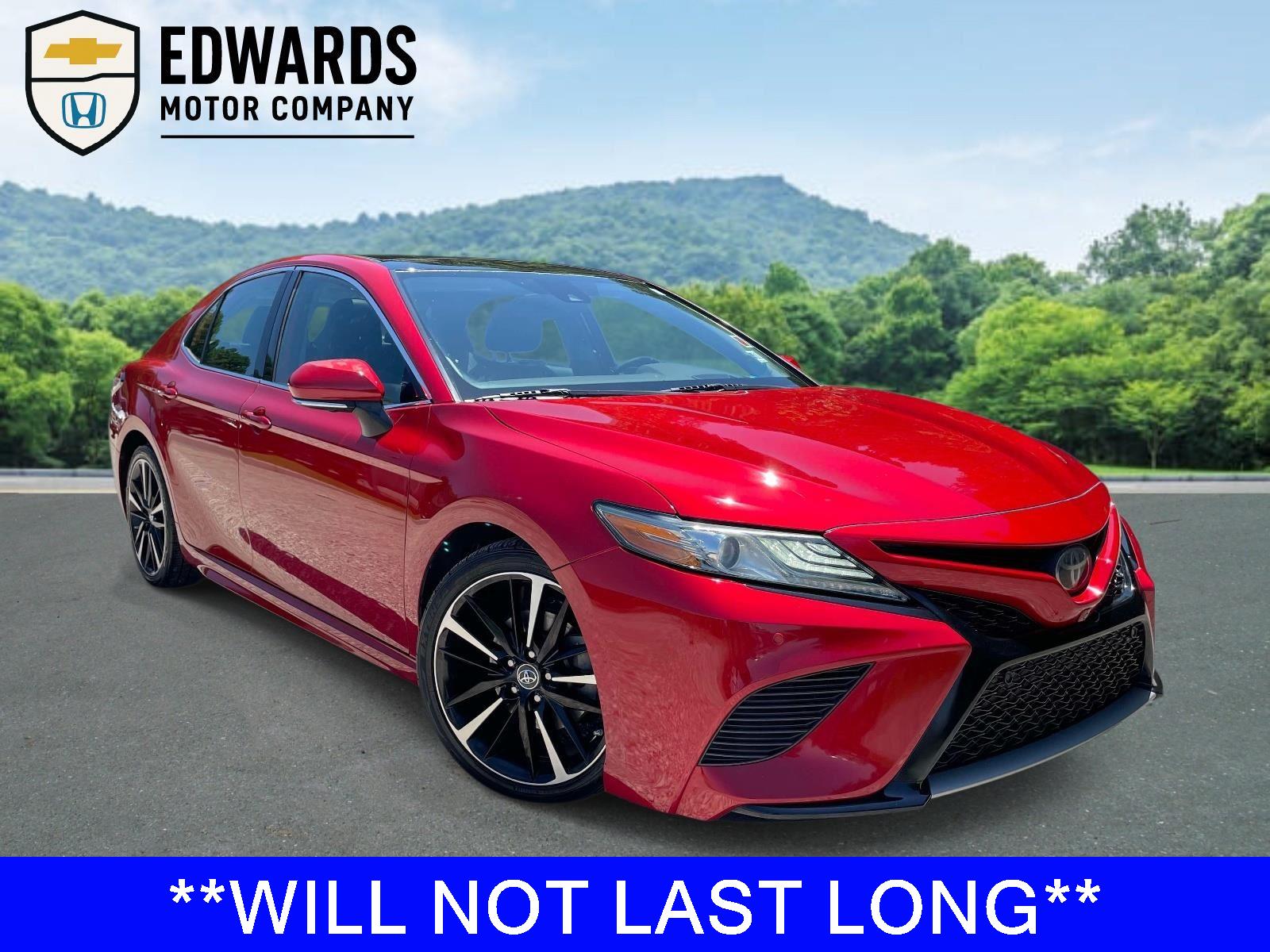 Supersonic Red 2019 Toyota Camry Sedan Front-Wheel Drive Automatic