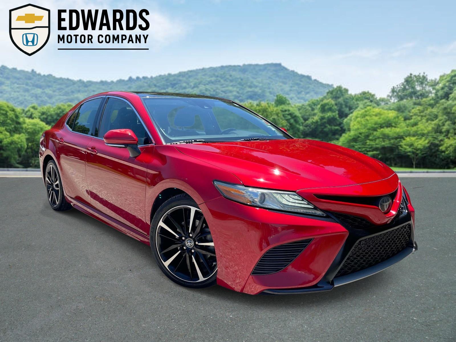 Supersonic Red 2019 Toyota Camry Sedan Front-Wheel Drive Automatic