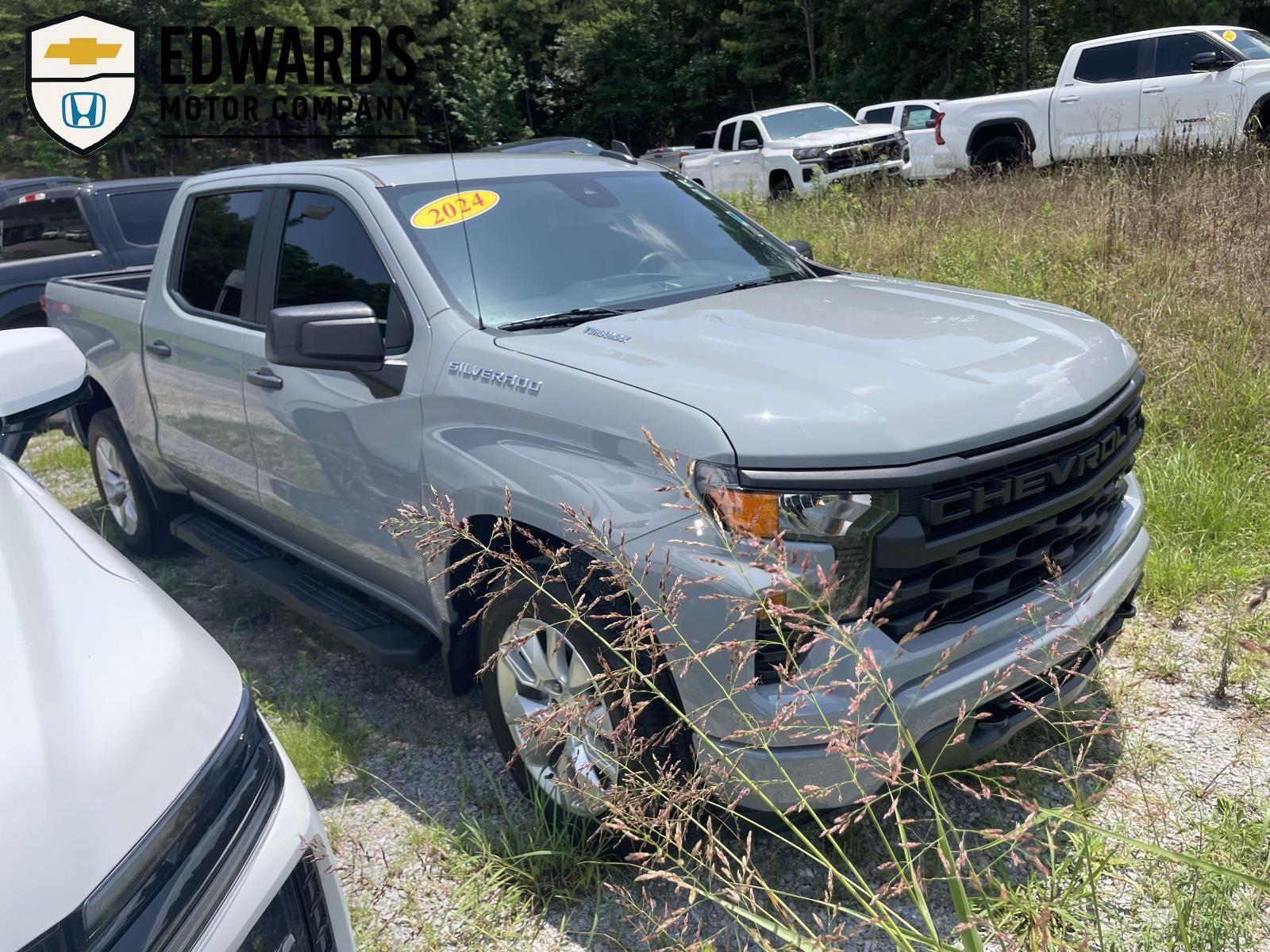 Slate Gray Metallic 2024 Chevrolet Silverado 1500 Pickup Truck 4X2 8-Speed Automatic