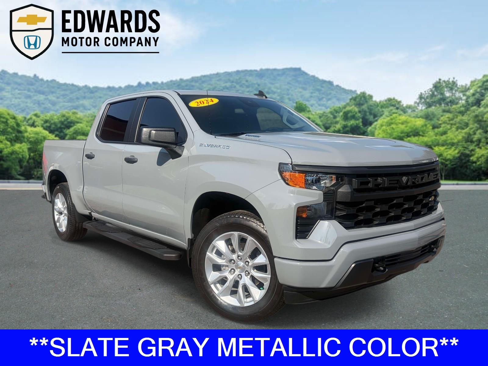Slate Gray Metallic 2024 Chevrolet Silverado 1500 Pickup Truck 4X2 8-Speed Automatic