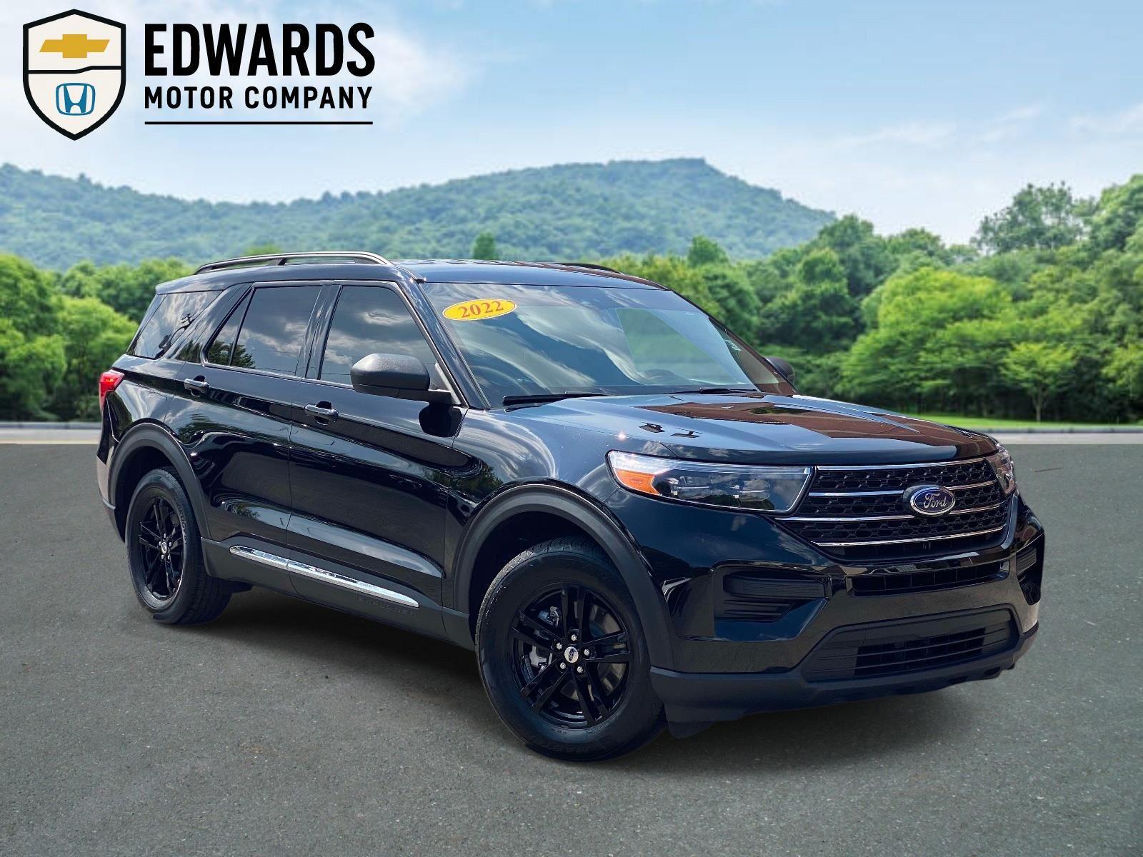 Agate Black Metallic 2022 Ford Explorer SUV / Crossover Rear-Wheel Drive Automatic