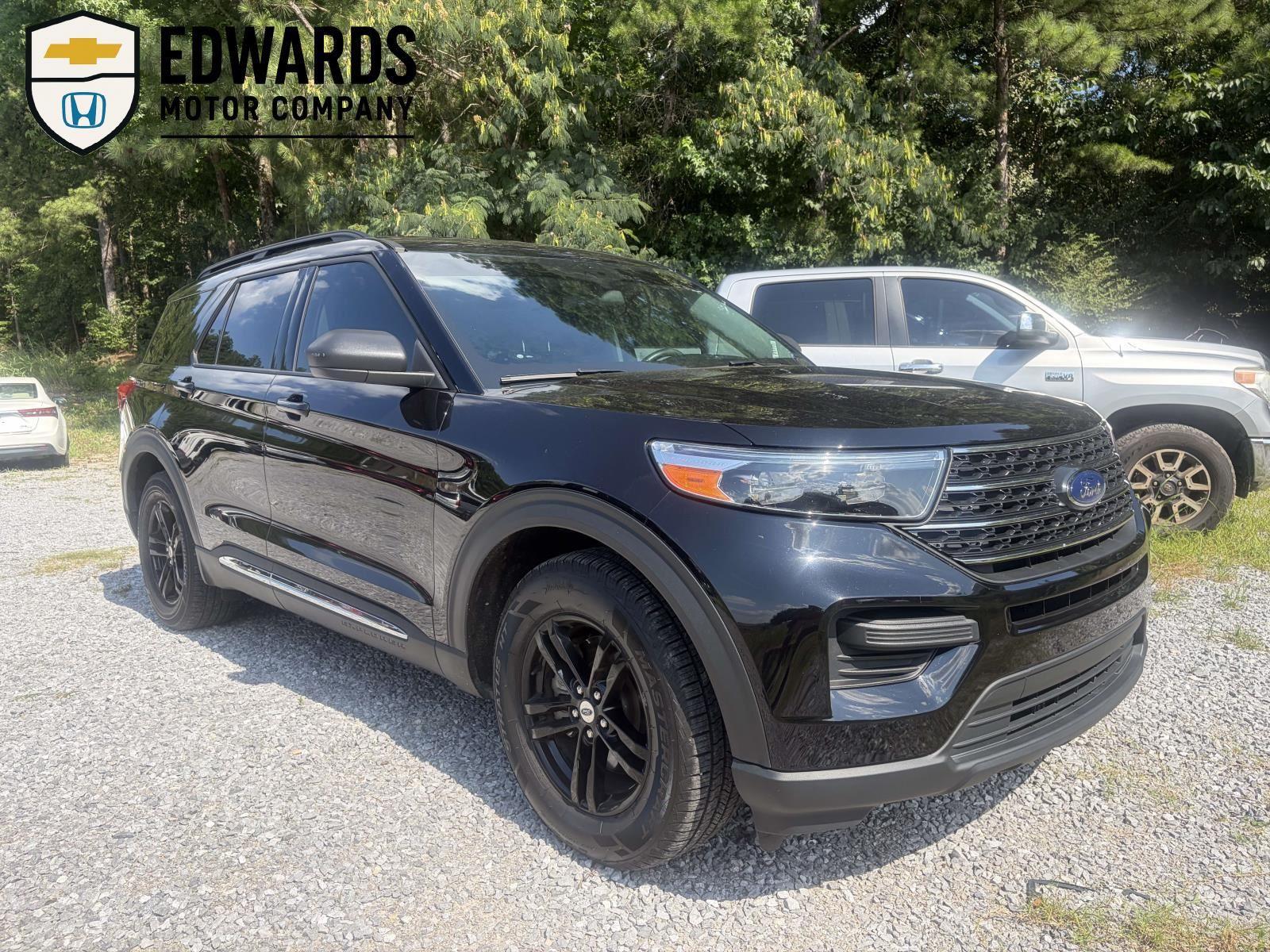 Agate Black Metallic 2022 Ford Explorer SUV / Crossover Rear-Wheel Drive Automatic