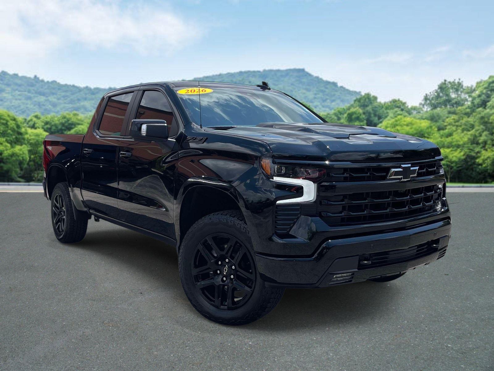 Black 2026 Chevrolet Silverado 1500 Pickup Truck Four-Wheel Drive Automatic