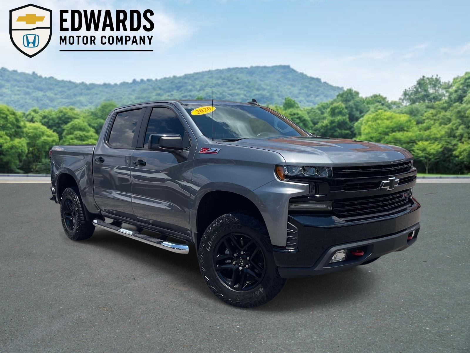 Gray (Satin Steel Metallic) 2020 Chevrolet Silverado 1500 Pickup Truck Four-Wheel Drive Automatic