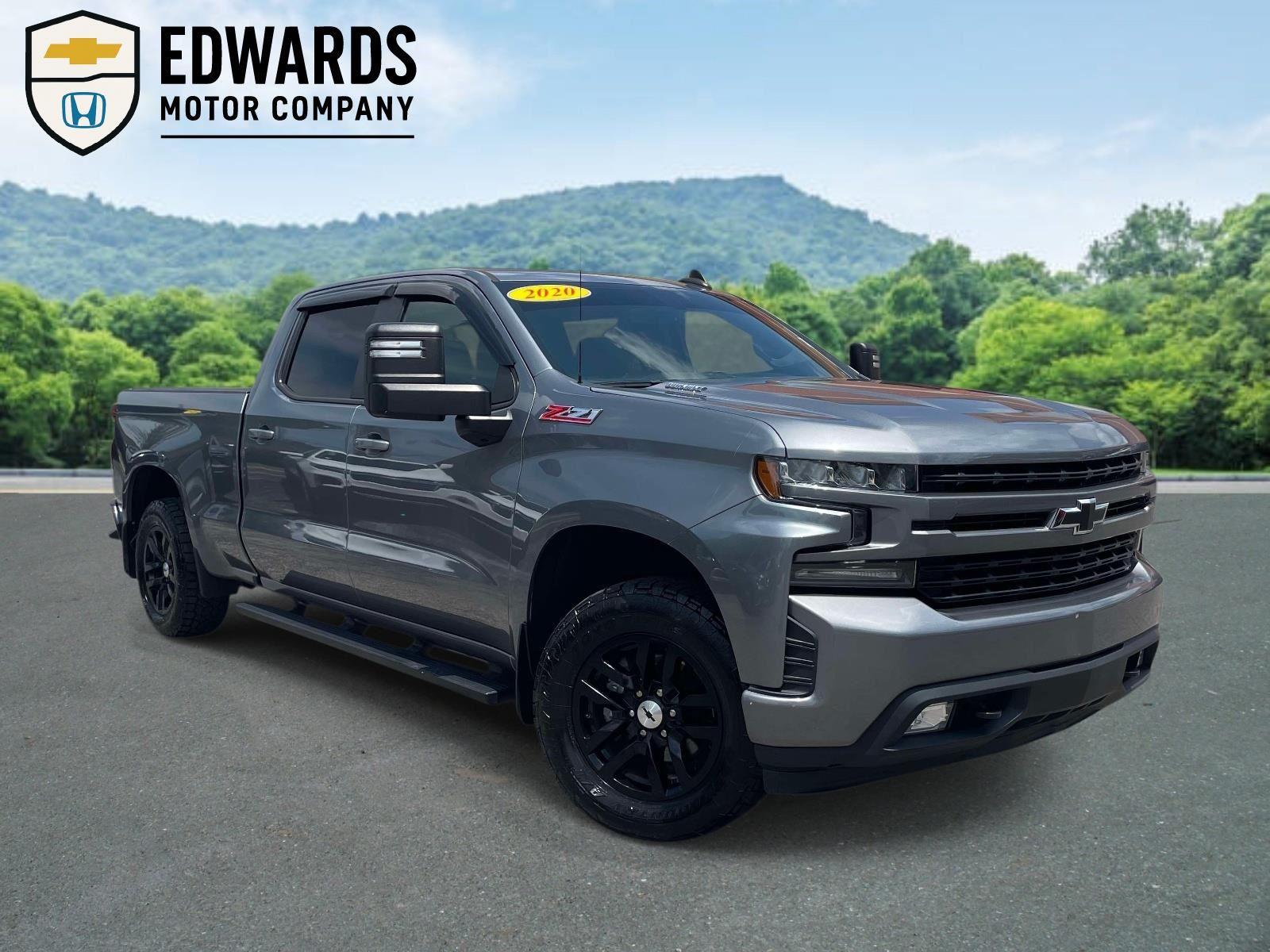 Gray (Satin Steel Metallic) 2020 Chevrolet Silverado 1500 Pickup Truck Four-Wheel Drive 8-Speed Automatic