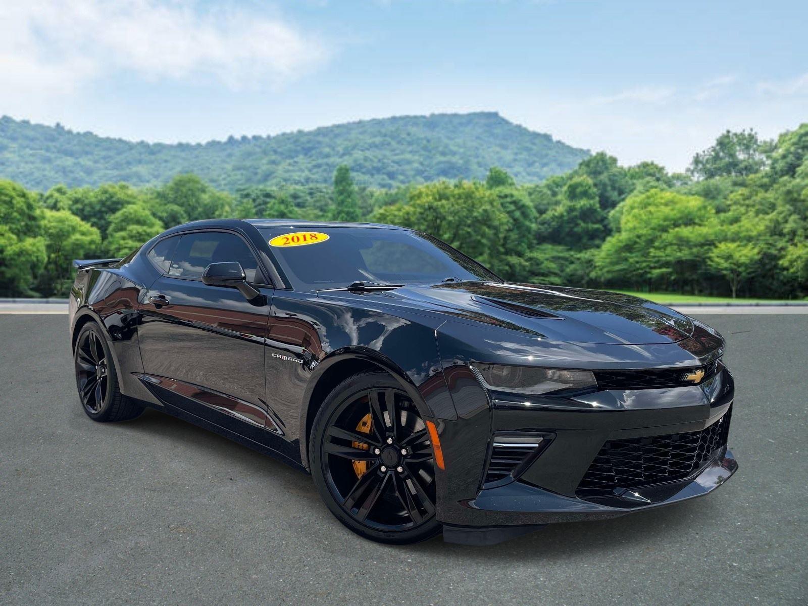 Black 2018 Chevrolet Camaro Coupe Rear-Wheel Drive 8-Speed Automatic