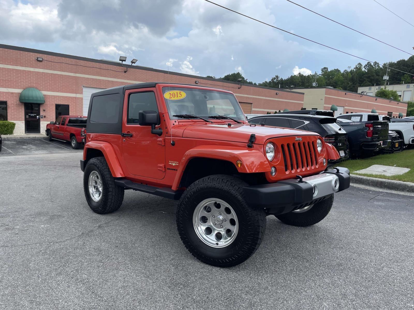 Sunset Orange Pearlcoat 2015 Jeep Wrangler SUV / Crossover Four-Wheel Drive 5-Speed Automatic