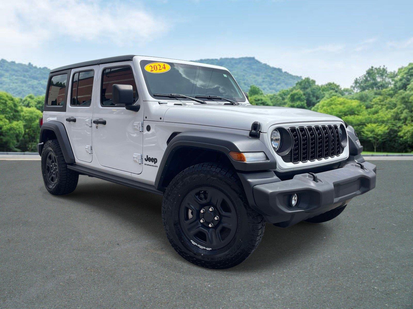 Bright White Clearcoat 2024 Jeep Wrangler SUV / Crossover Four-Wheel Drive 8-Speed Automatic