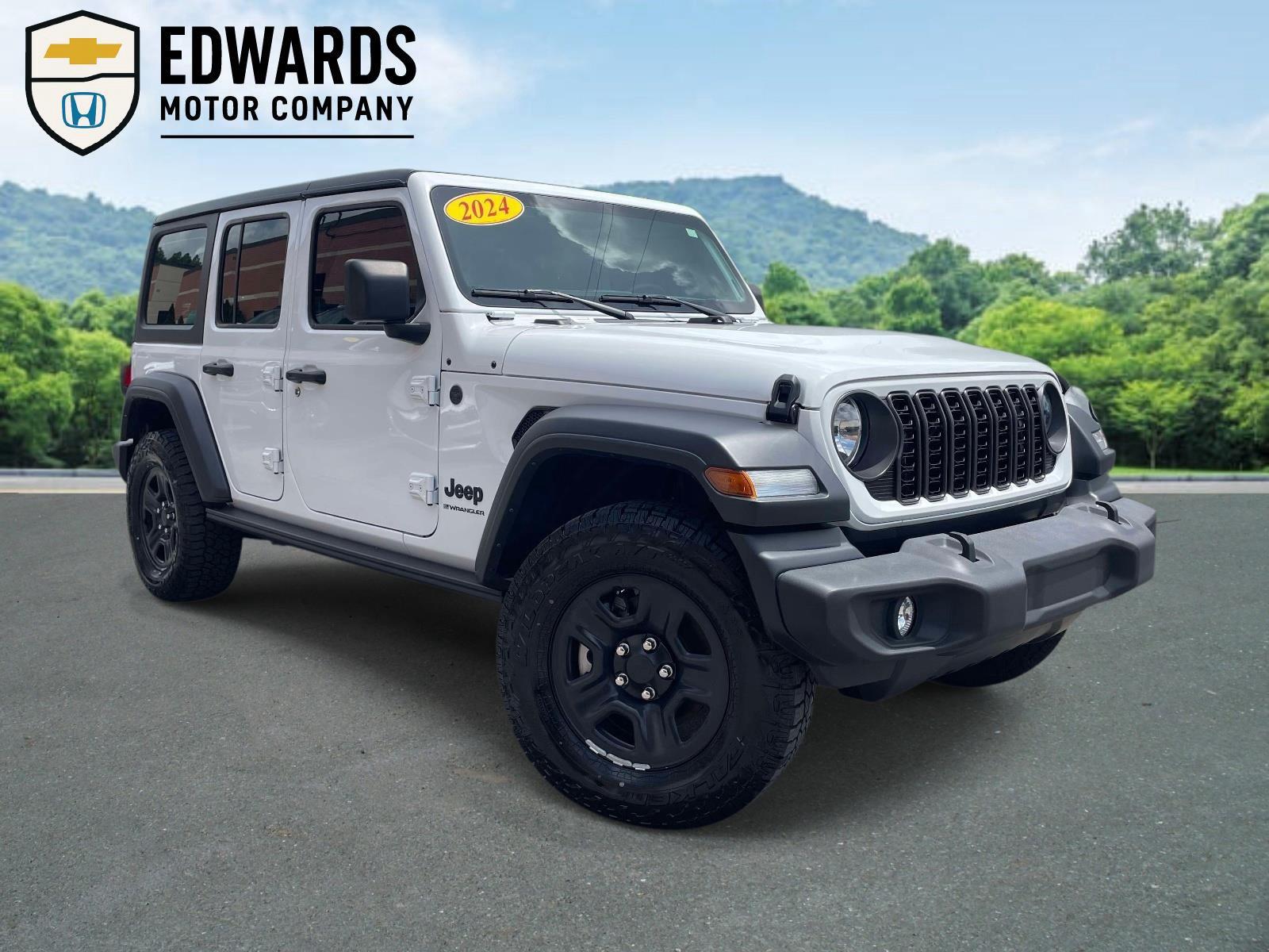 Bright White Clearcoat 2024 Jeep Wrangler SUV / Crossover Four-Wheel Drive 8-Speed Automatic