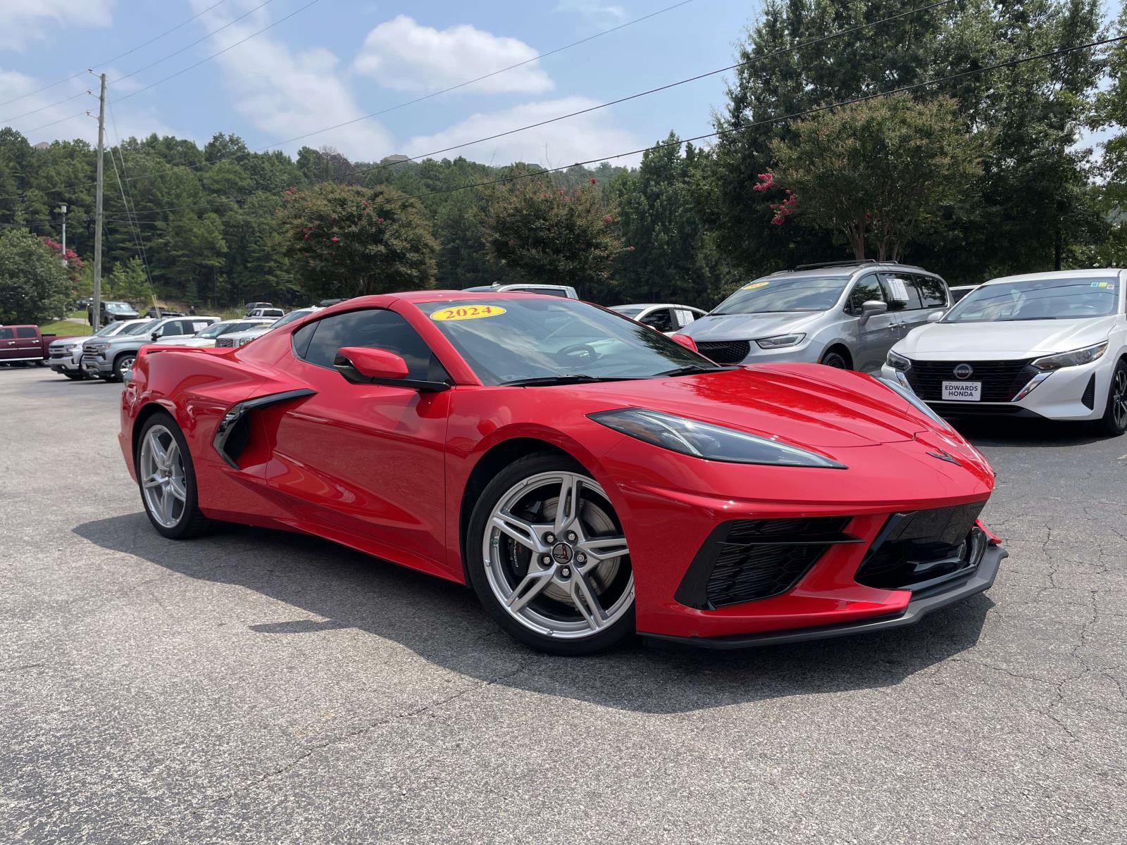 Torch Red 2024 Chevrolet Corvette Coupe Rear-Wheel Drive 8-Speed Dual Clutch