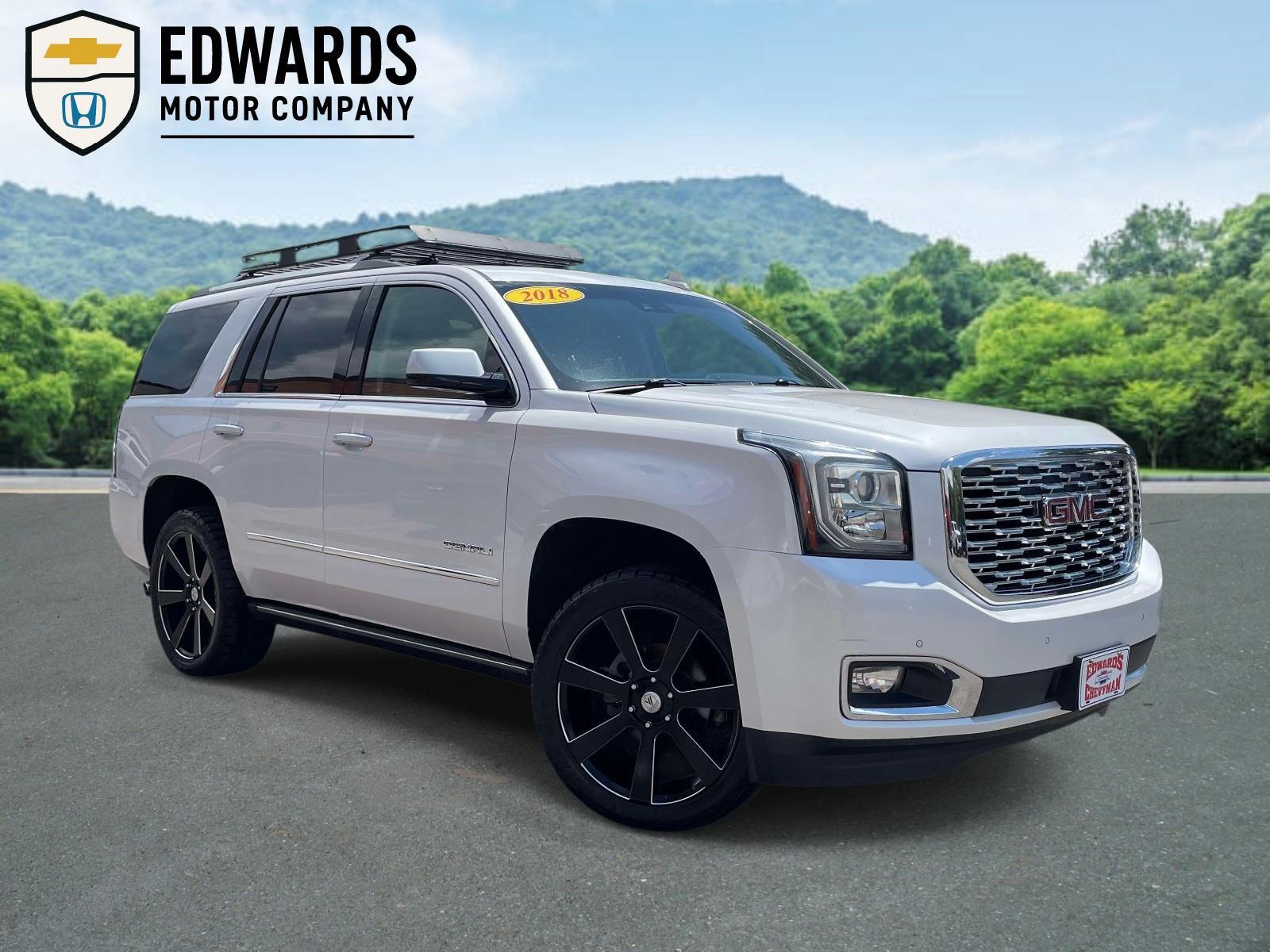 White Frost Tricoat 2018 GMC Yukon SUV / Crossover Four-Wheel Drive Automatic
