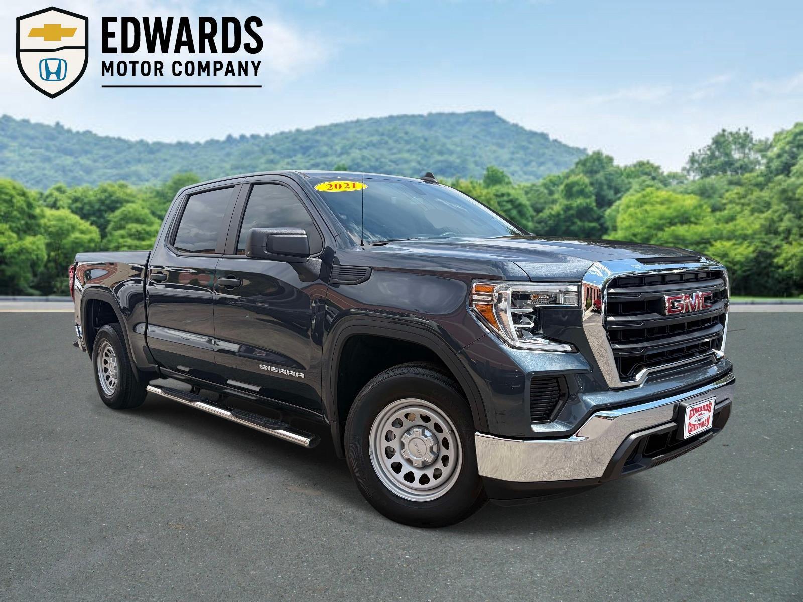 Pacific Blue Metallic 2021 GMC Sierra 1500 Pickup Truck 4X2 8-Speed Automatic