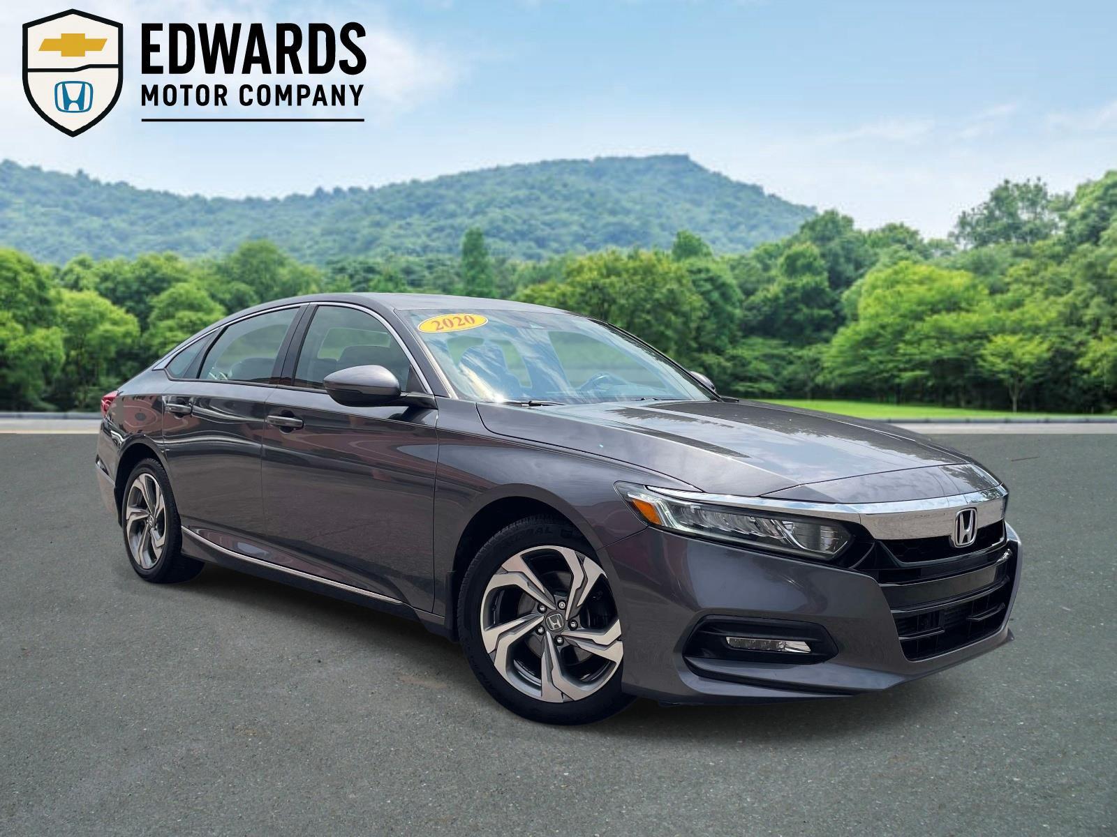 Gray (Modern Steel Metallic) 2020 Honda Accord Sedan Front-Wheel Drive Continuously Variable Transmission