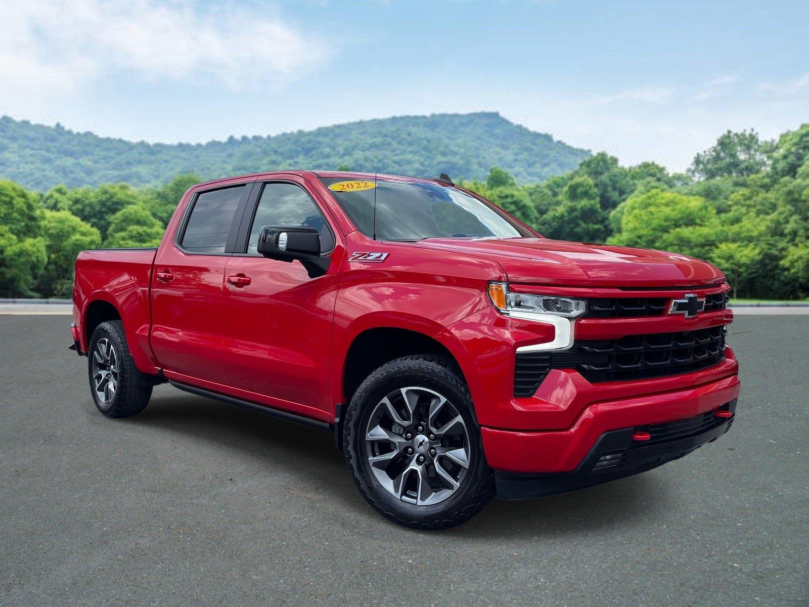 Red Hot 2022 Chevrolet Silverado 1500 Pickup Truck Four-Wheel Drive Automatic