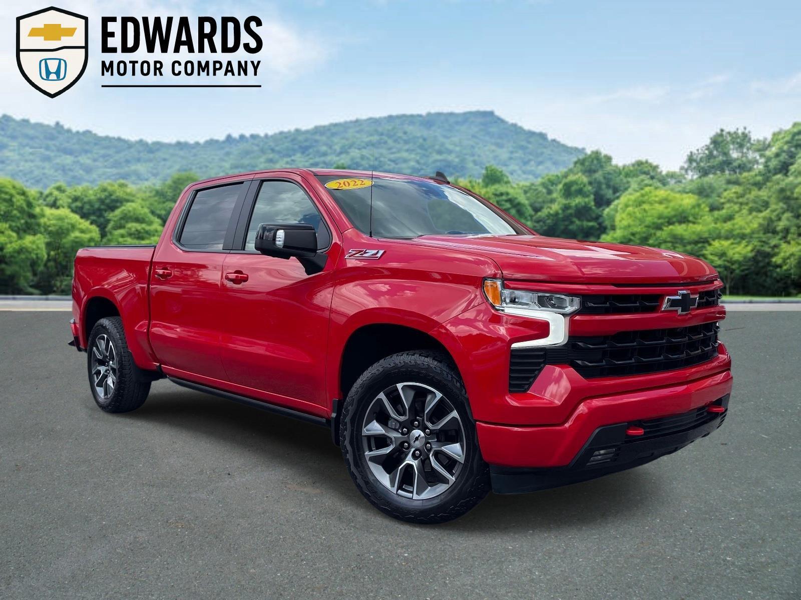 Red Hot 2022 Chevrolet Silverado 1500 Pickup Truck Four-Wheel Drive Automatic