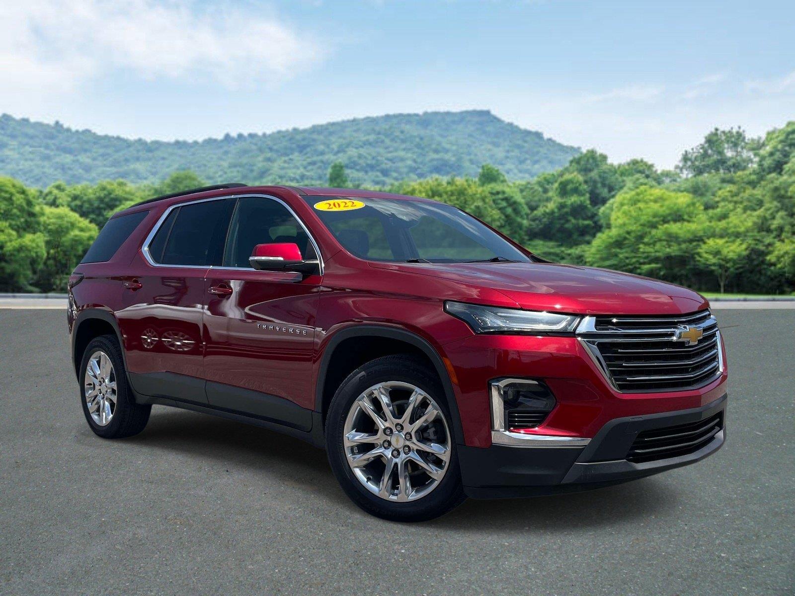 Cherry Red Tintcoat 2022 Chevrolet Traverse SUV / Crossover Front-Wheel Drive 9-Speed Automatic