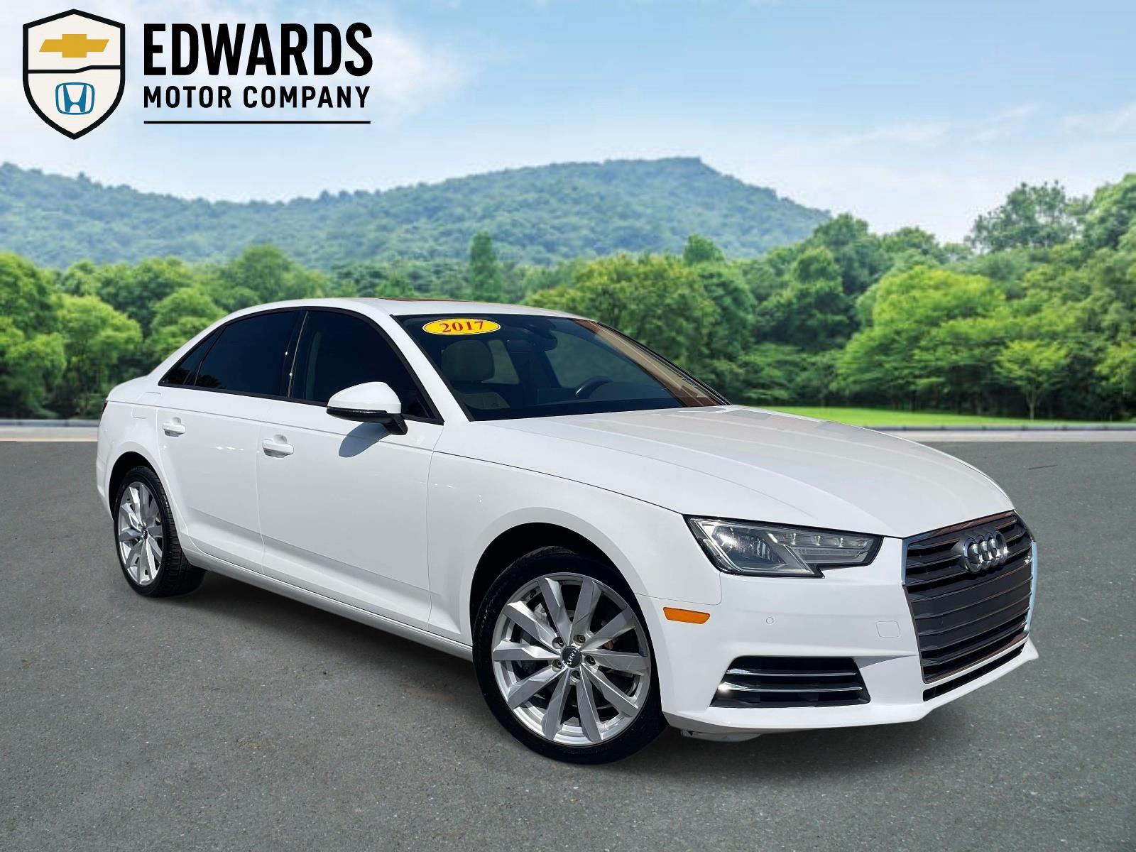 Glacier White Metallic 2017 Audi A4 Sedan Front-Wheel Drive Automatic