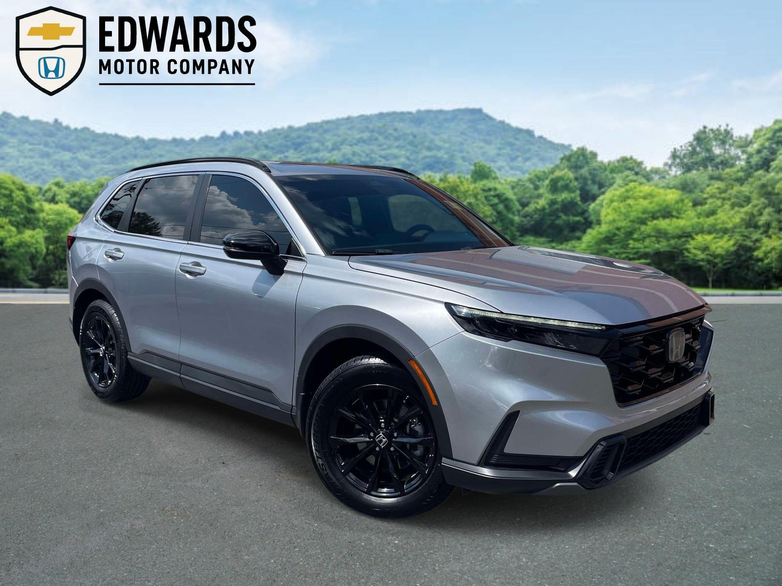 Lunar Silver Metallic 2024 Honda CR-V Hybrid SUV / Crossover Front-Wheel Drive Continuously Variable Transmission