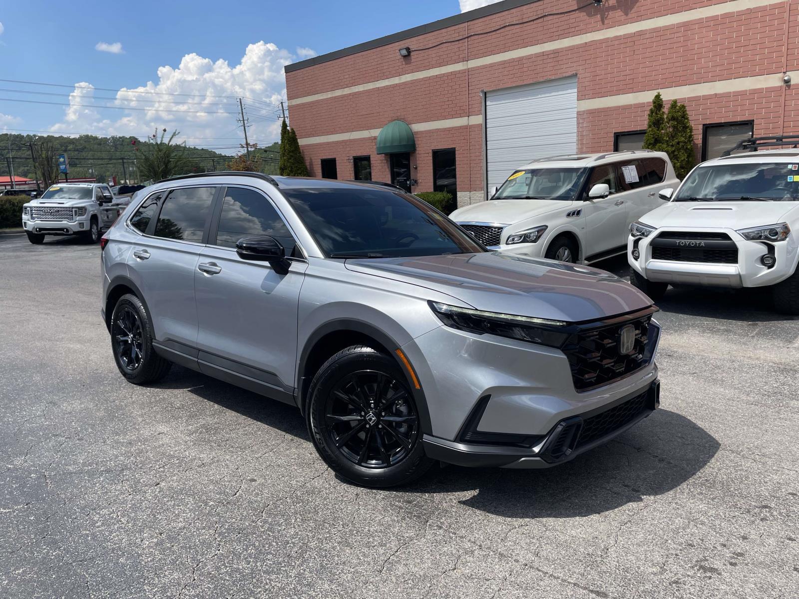 Lunar Silver Metallic 2024 Honda CR-V Hybrid SUV / Crossover Front-Wheel Drive Continuously Variable Transmission